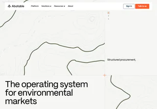 Abatable: a desktop capture of the original website.