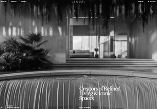 Lenval Properties: a desktop capture of the original website.