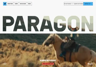 Paragon Productions: a desktop capture of the original website.