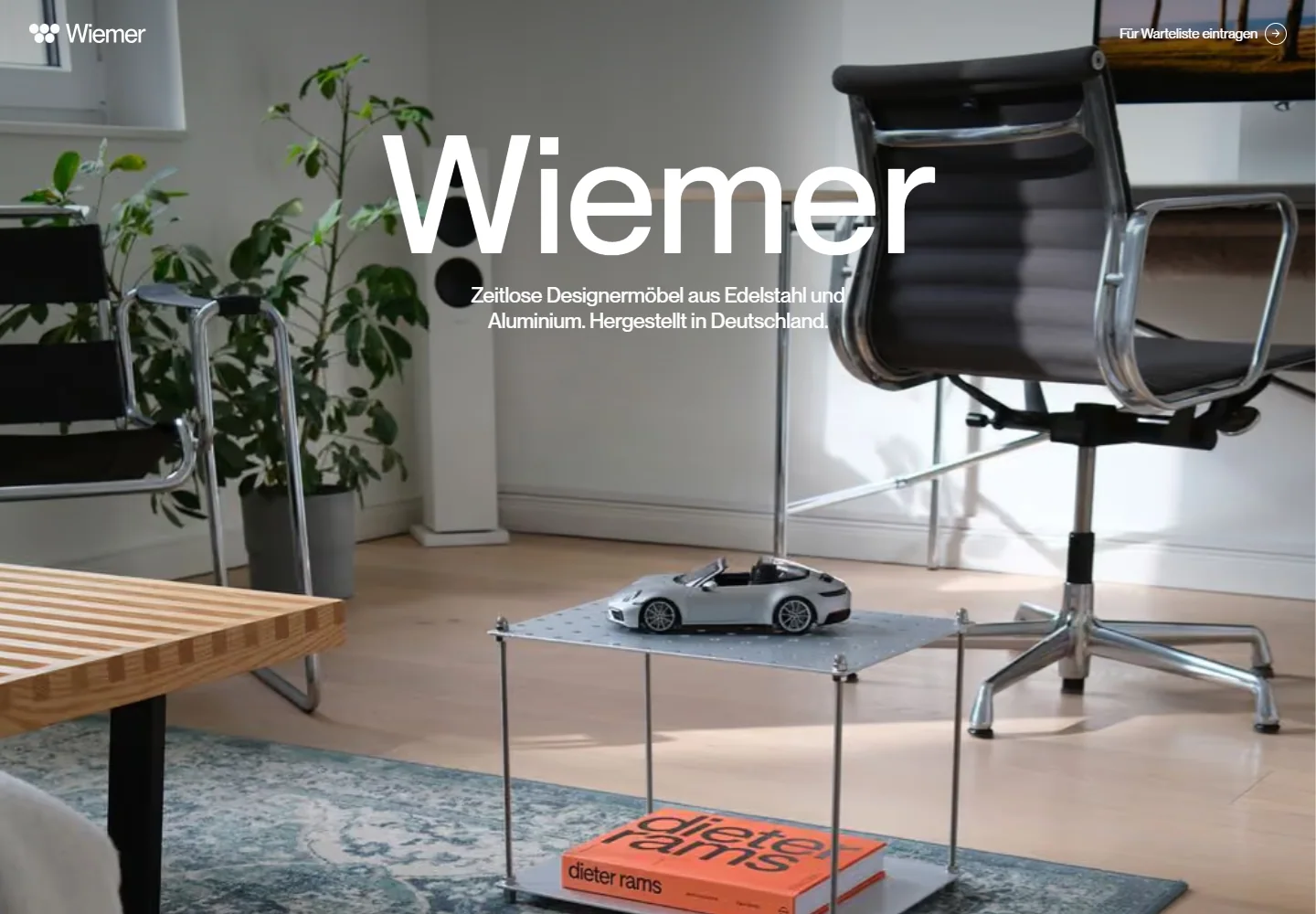 Wiemer: a desktop capture of the original website.